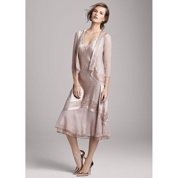 Komarov Embellished Dress With Jacket Size 2x - Picture 1 of 7
